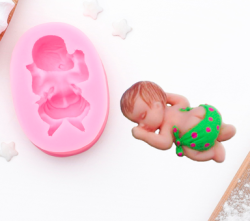 Молд силиконовый Малыш 6,5х4,5х2,5 см Изображение Молд силиконовый Малыш 6,5х4,5х2,5 см